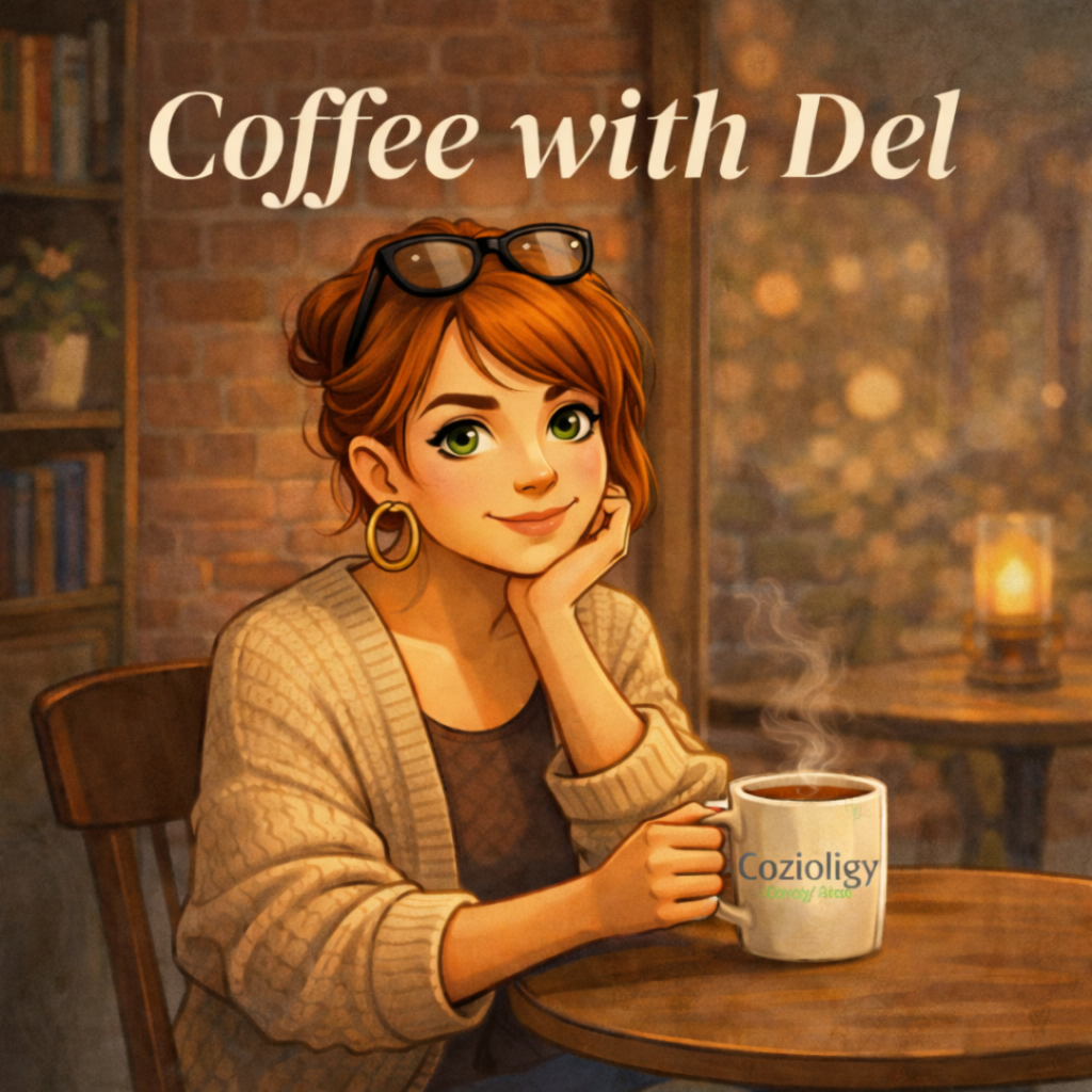 Coffee with Del -  by author LA Gonzales media and publications